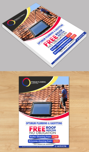 Flyer to advertise gutter cleaning throughout the Autumn and winter monthss | Design de Flyer par ecorokerz