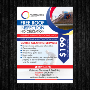 Flyer Design by TuktukiShree for Optimum Plumbing & Gasfitting | Design #17895486