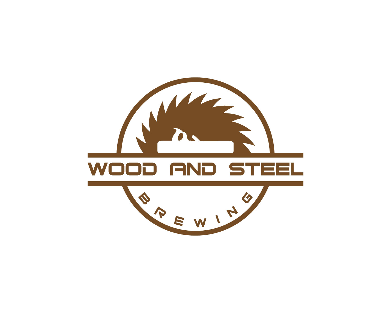 Logo Design by MAWBM for Wood and steel brewing | Design #17927470