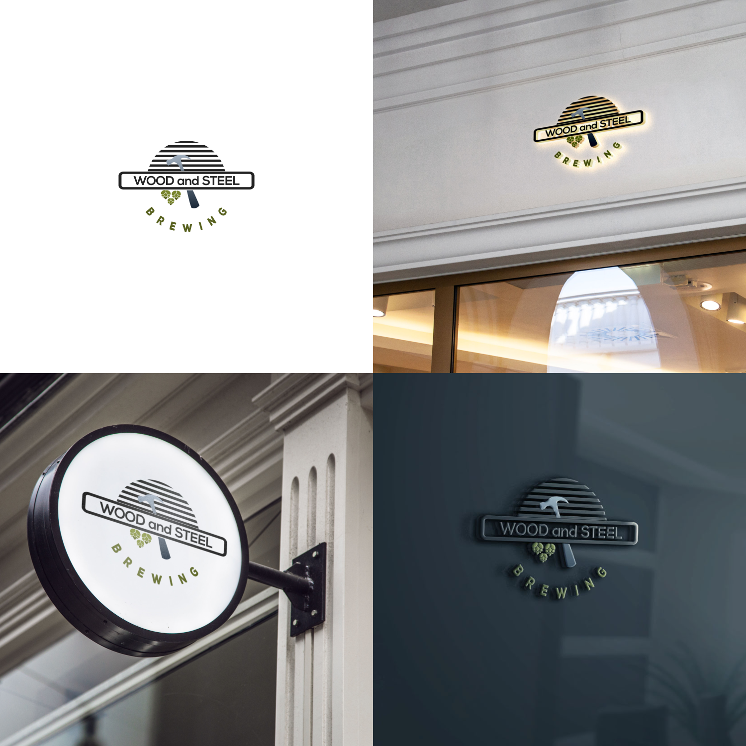 Logo Design by Artgo for Wood and steel brewing | Design #17873665