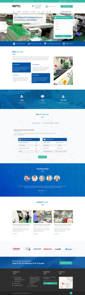 Enhance the web site presence of EPC International Limited | Web Design by Da Miracle