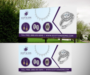 4X8 Banner for a Jewelry store attracting customers from a luxury car show and auction | Schilder-Design von Designers Hub