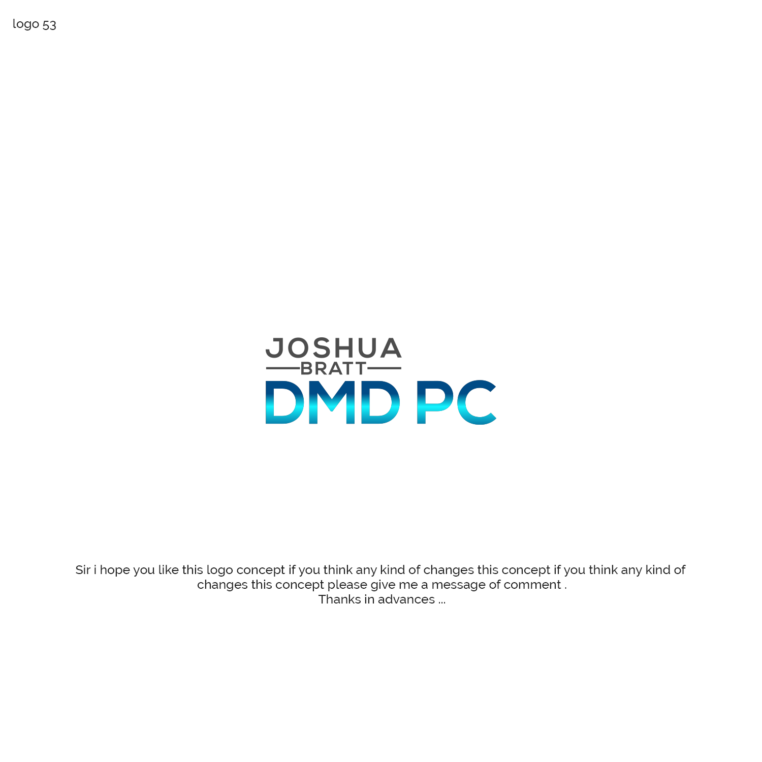 Logo Design by vramar.roy for Joshua Bratt DMD PC | Design #17890259