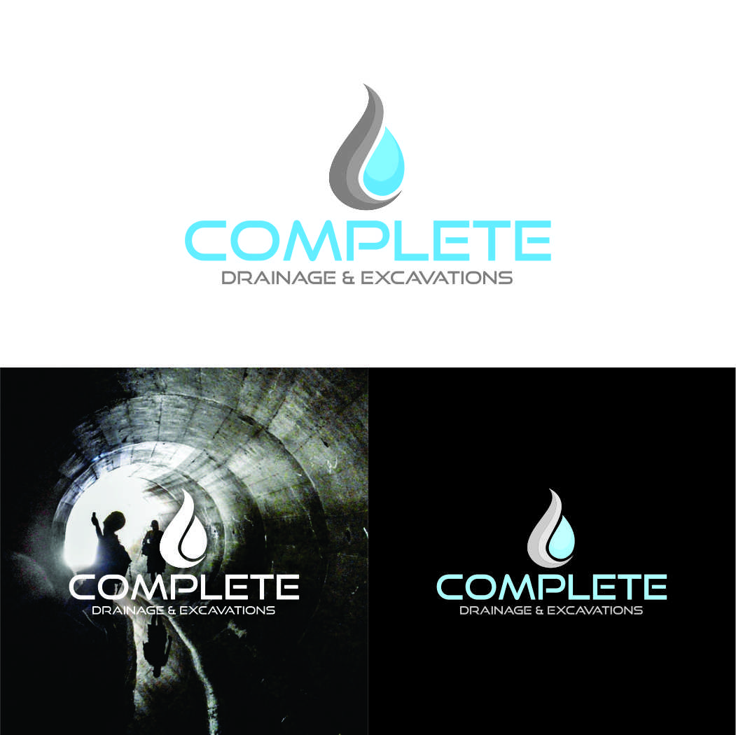 Logo Design by franco.harvey.david.20 for Complete Drainage & Excavations | Design #17953345