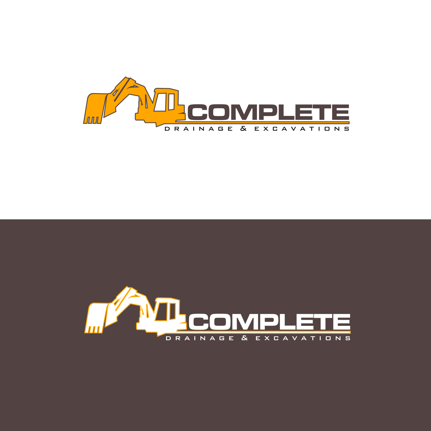 Logo Design by creativenazil for Complete Drainage & Excavations | Design #17922469