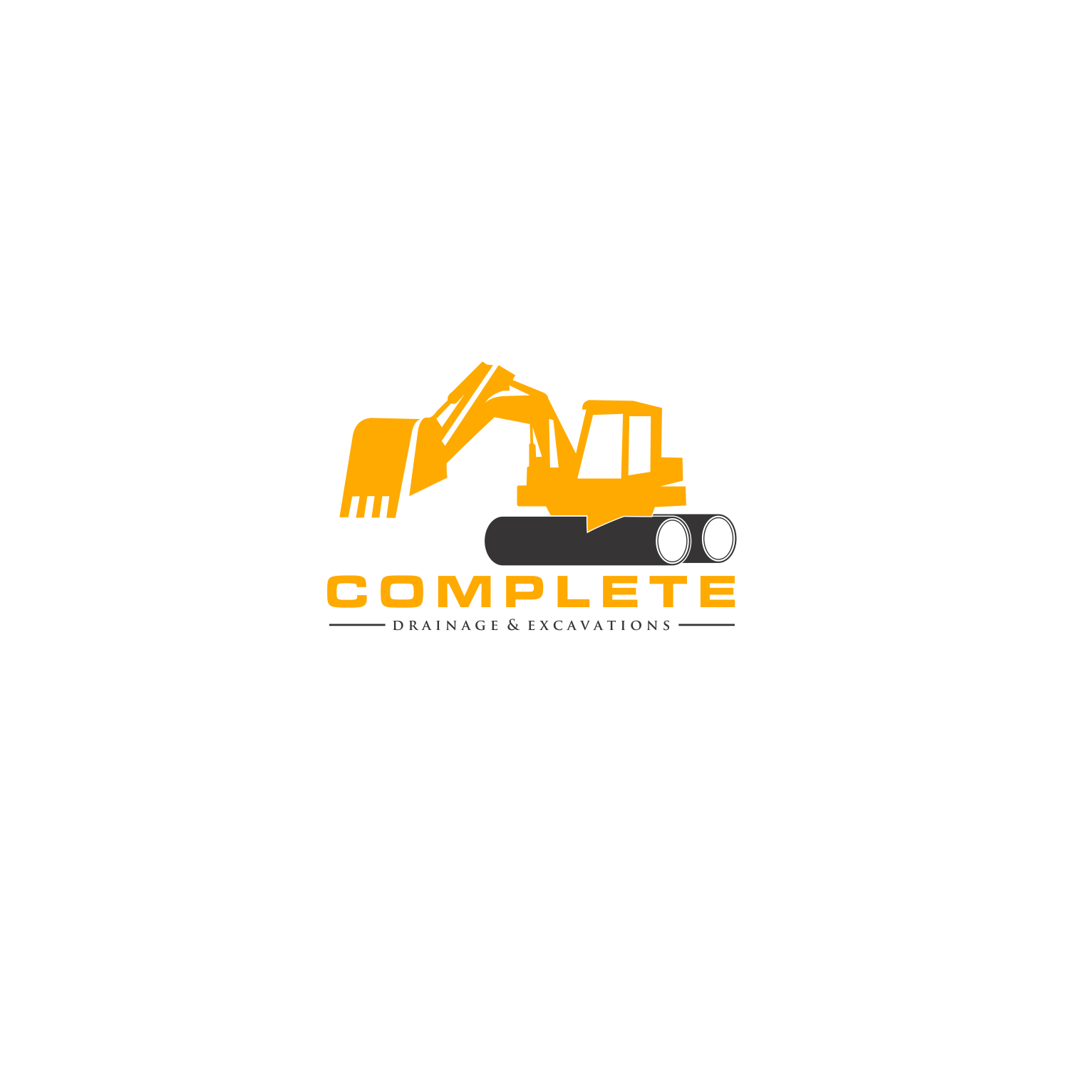 Logo Design by creativenazil for Complete Drainage & Excavations | Design #17996308