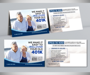 Postkarten-Design von Designers Hub für Timothy Hayes Financial & Ins. Services, Inc. | Design: #17886101