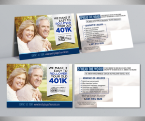 Postkarten-Design von Designers Hub für Timothy Hayes Financial & Ins. Services, Inc. | Design: #17894461