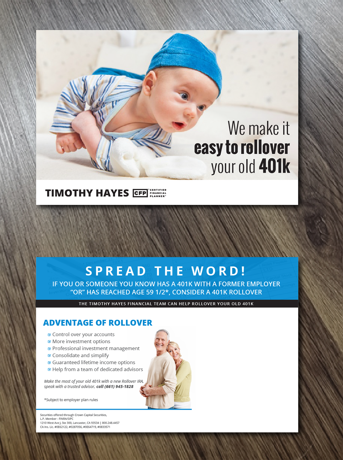 Postcard Design by Alexandar for Timothy Hayes Financial & Ins. Services, Inc. | Design #17904253