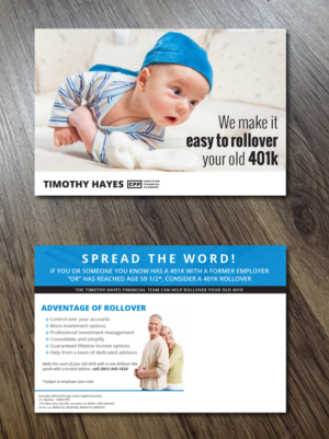 Postkarten-Design von Alexandar für Timothy Hayes Financial & Ins. Services, Inc. | Design: #17904253