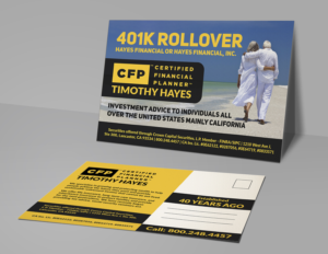 Postkarten-Design von Deziners Zone für Timothy Hayes Financial & Ins. Services, Inc. | Design: #17880761