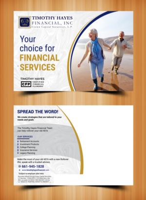 Postkarten-Design von ecorokerz für Timothy Hayes Financial & Ins. Services, Inc. | Design: #17904827