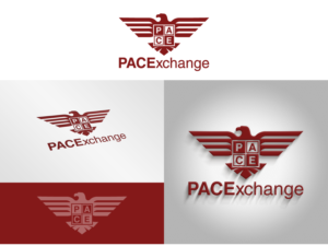 The basis of our company is to Procure products and services for the government. We also perform light Assembly and packing. Every project has strict Compliance instruction. We Exchange or resources, time and expertise for compensation. Each project is on a bid process of award. I like to play play off the the first letter in each of the four works in our name PACE and when referencing the company we state PACExchange (pronounced pack exchange). It would ideal to have a badge like outline to our logo with an American symbol (watermark) in the back ground (example is Eagle). Attached is a very crude look of what we are thinking... we definitely need some professional help.  | Design de Logo par mr.stanche