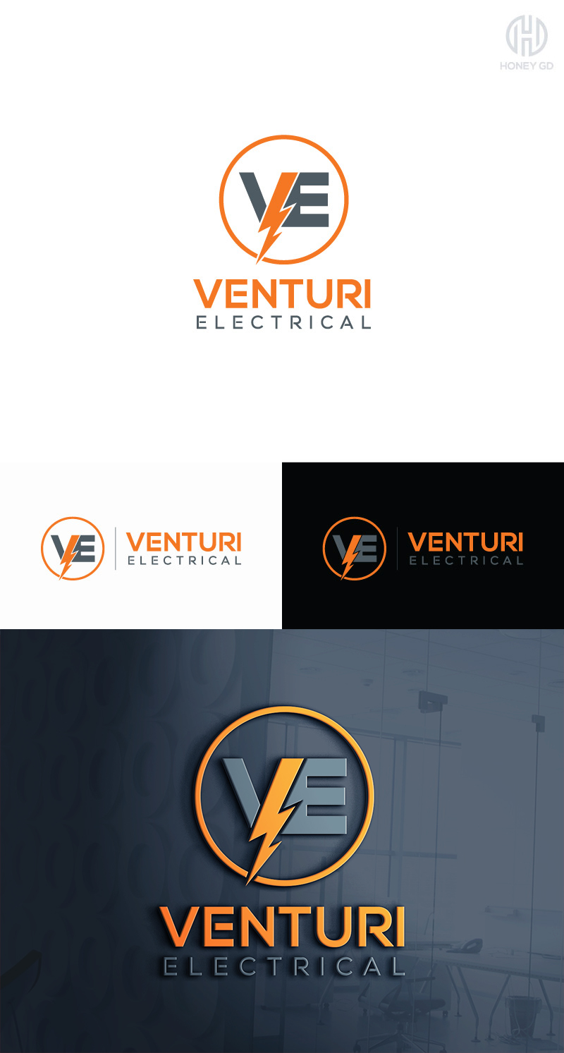 Logo Design by Honey GD for Venturi Electrical | Design #17911526