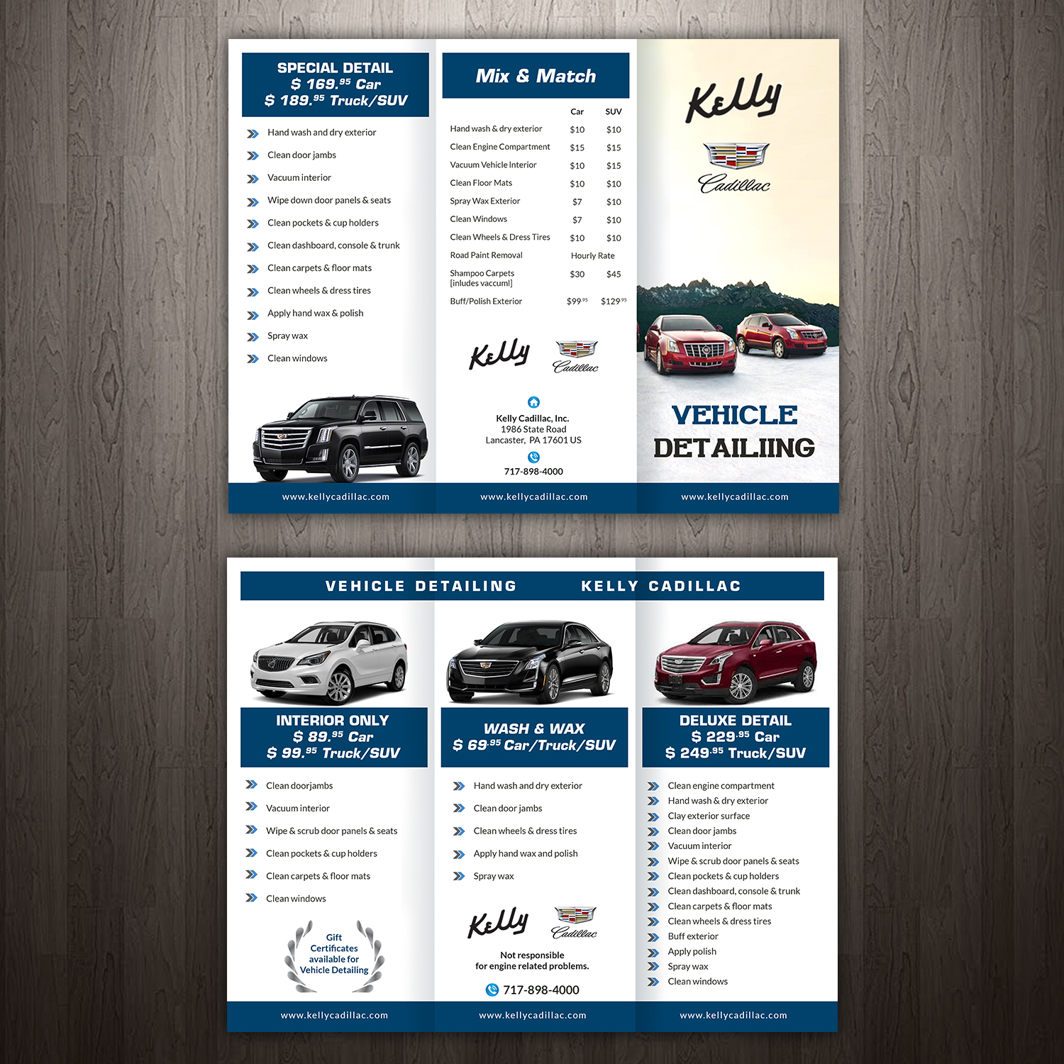 Design de Brochure par creative.bugs pour Kelly Cadillac | Design #17889442