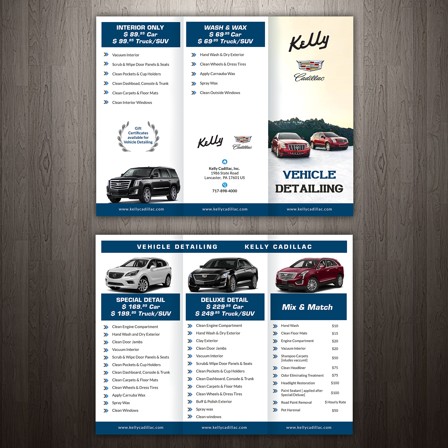 Brochure Design by creative.bugs for Kelly Cadillac | Design #17897659