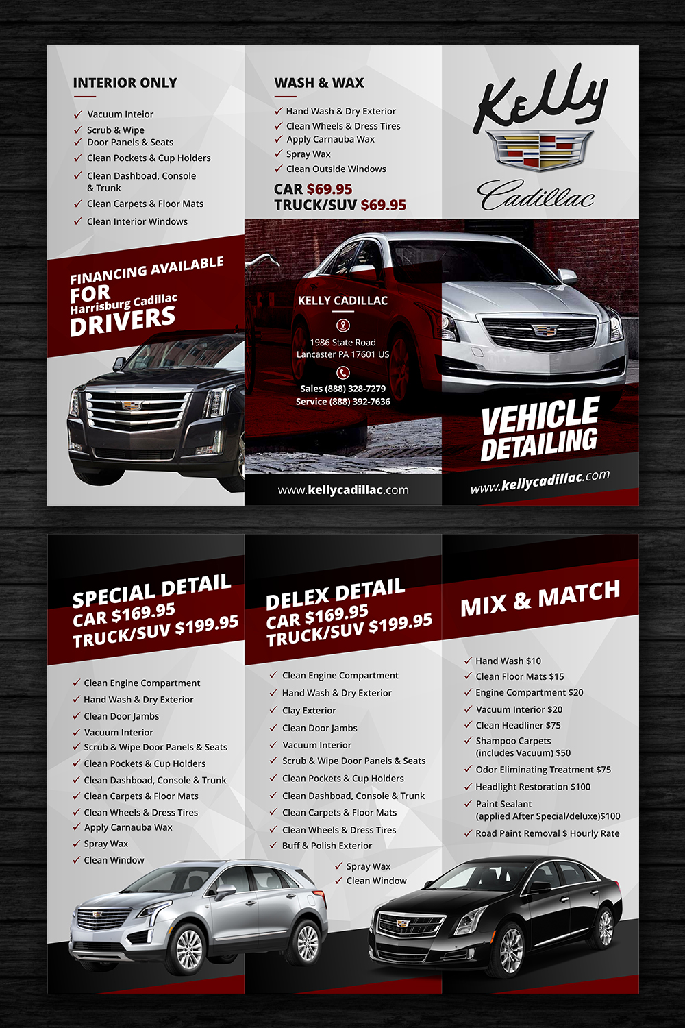 Diseño de Brochure por ecorokerz para Kelly Cadillac | Diseño #17888032