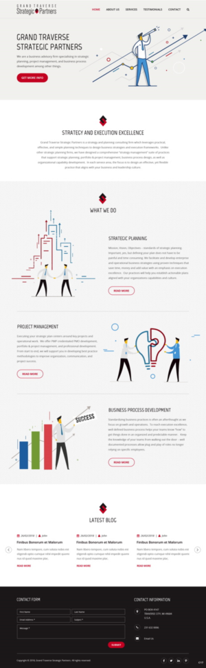 Web Design by pb for Grand Traverse Strategic Partners | Design: #17907259