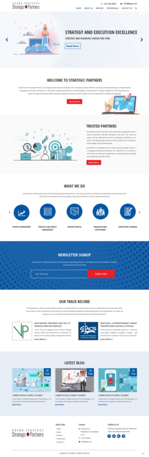 Web Design by pb for Grand Traverse Strategic Partners | Design: #17907266