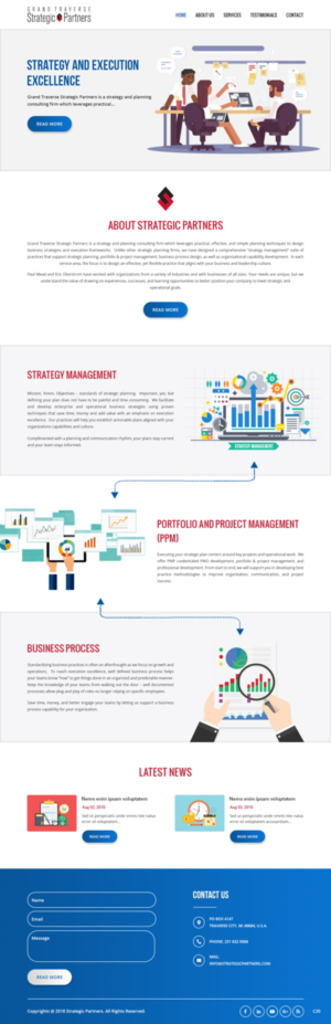 Web Design by pb for Grand Traverse Strategic Partners | Design: #17907267