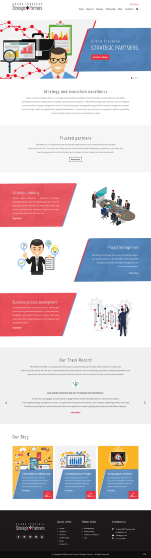 Web Design by pb for Grand Traverse Strategic Partners | Design: #17907268