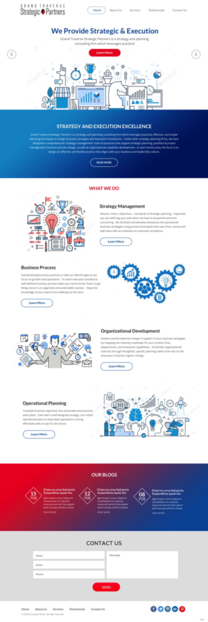 Web Design by pb for Grand Traverse Strategic Partners | Design: #17907270