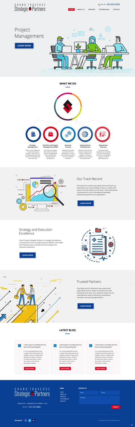 Web Design by pb for Grand Traverse Strategic Partners | Design #17915963
