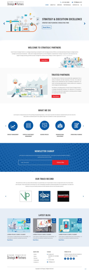 Web Design by pb for Grand Traverse Strategic Partners | Design: #17915964