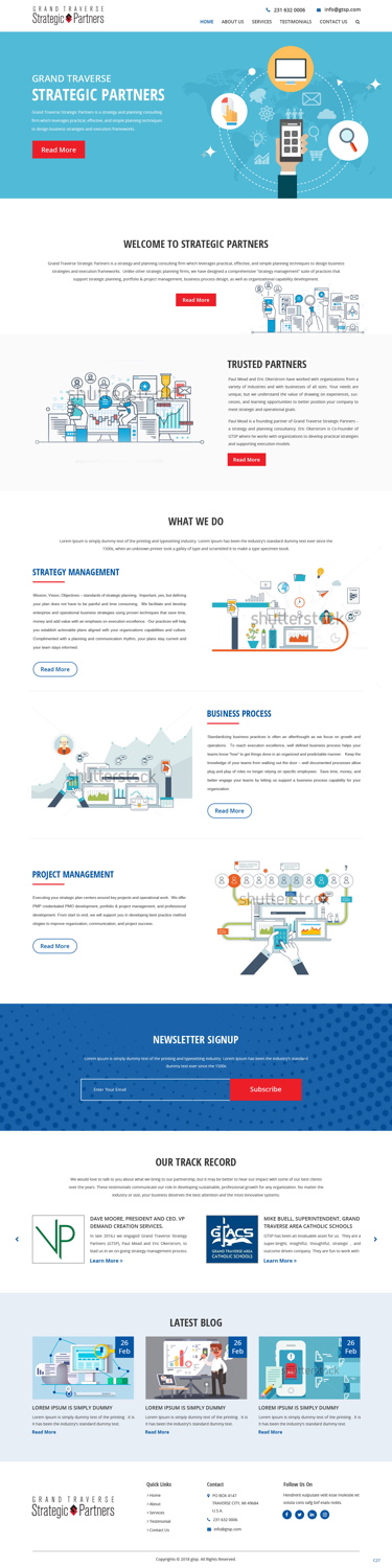 Web Design by pb for Grand Traverse Strategic Partners | Design #17915968