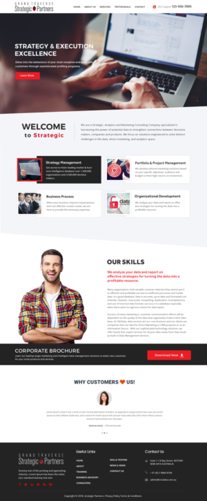 Web Design by Xclusive Designer for Grand Traverse Strategic Partners | Design #17925009
