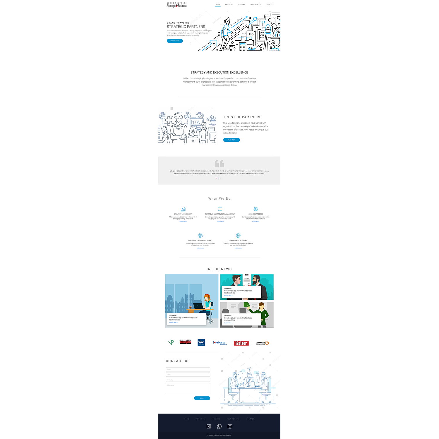 Web Design by Aidem Media for Grand Traverse Strategic Partners | Design #17930247