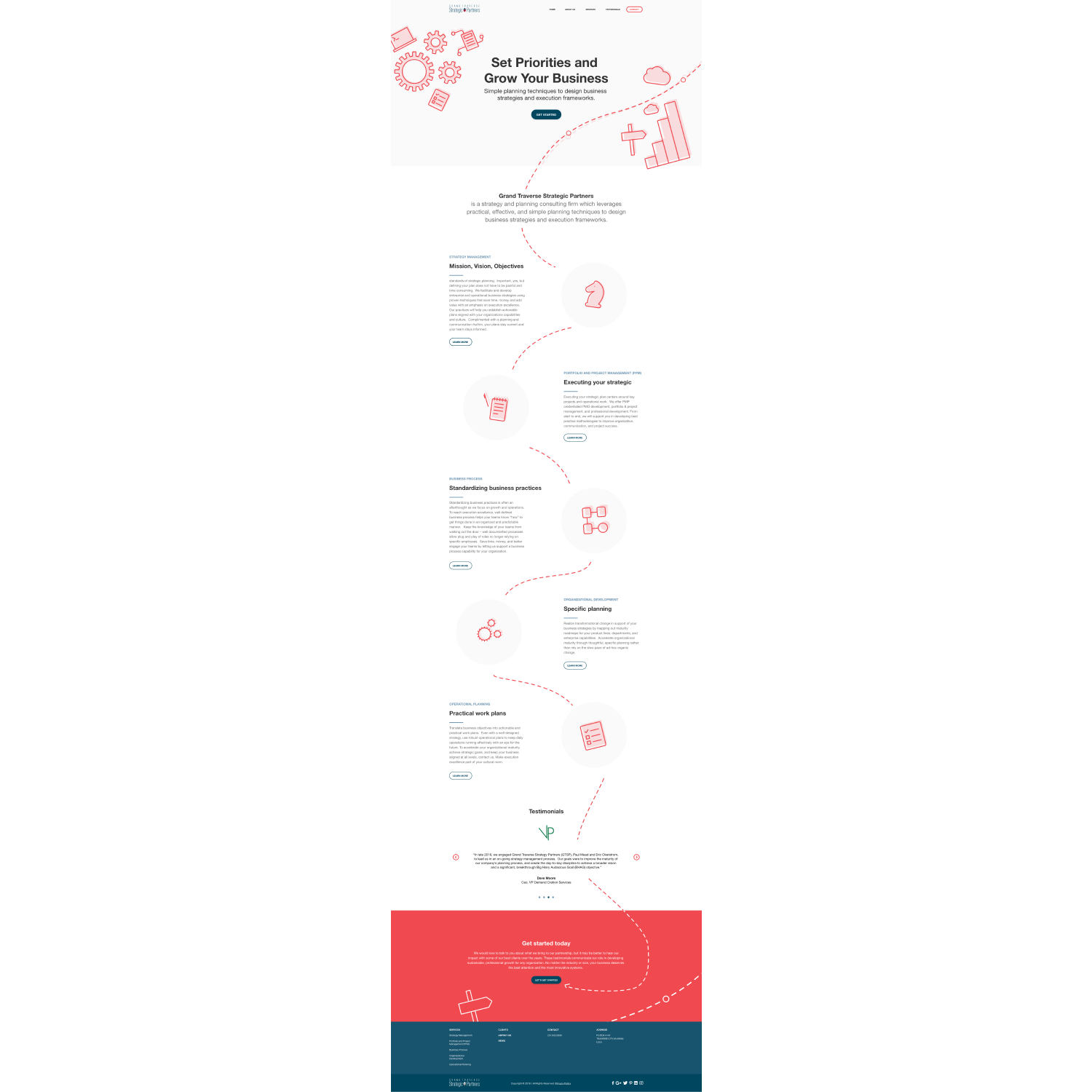 Diseño Web por Aidem Media para Grand Traverse Strategic Partners | Diseño #17935486