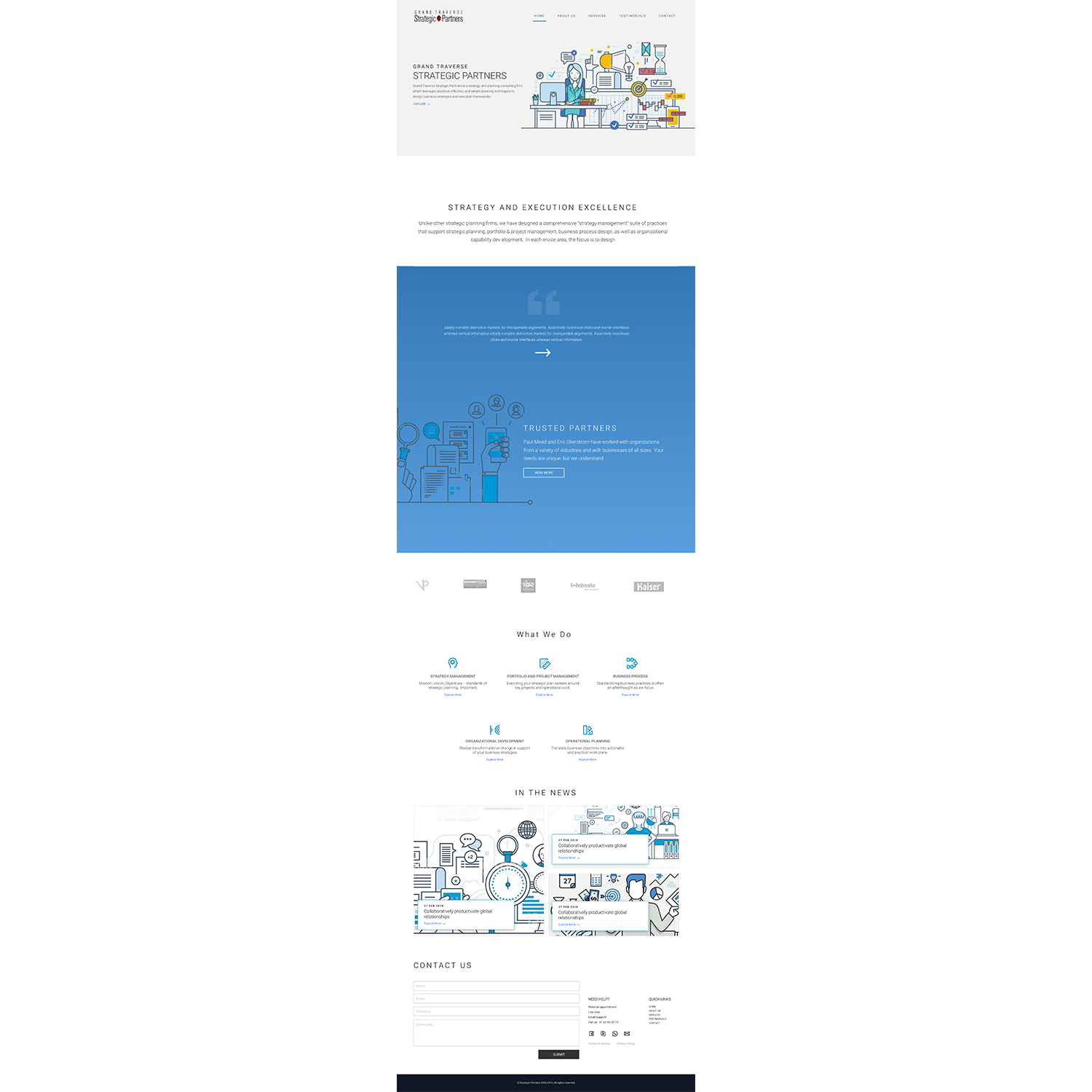 Web Design by Aidem Media for Grand Traverse Strategic Partners | Design #17940161