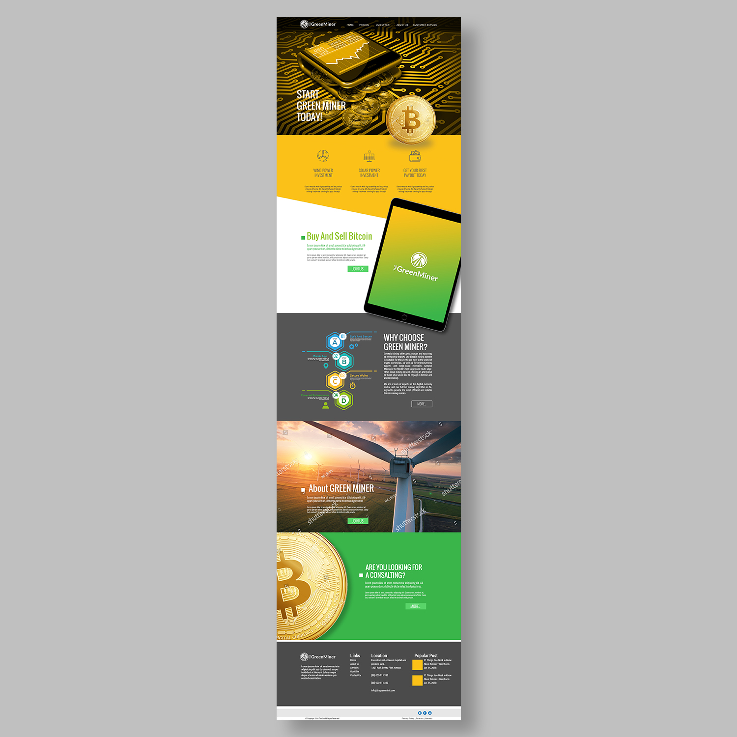 Web-Design von Logo Parlor für The Green Miner | Design #17939599