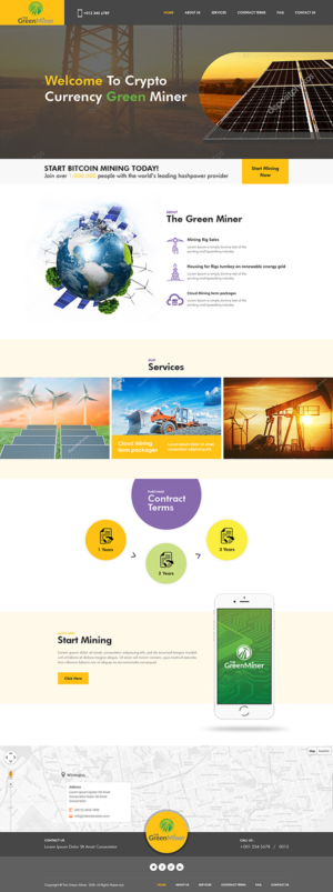 Web Design by PiXthemes for The Green Miner | Design: #18071293