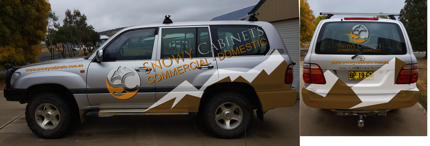 Car Wrap Design by christarad for Snowy Cabinets | Design #17904629