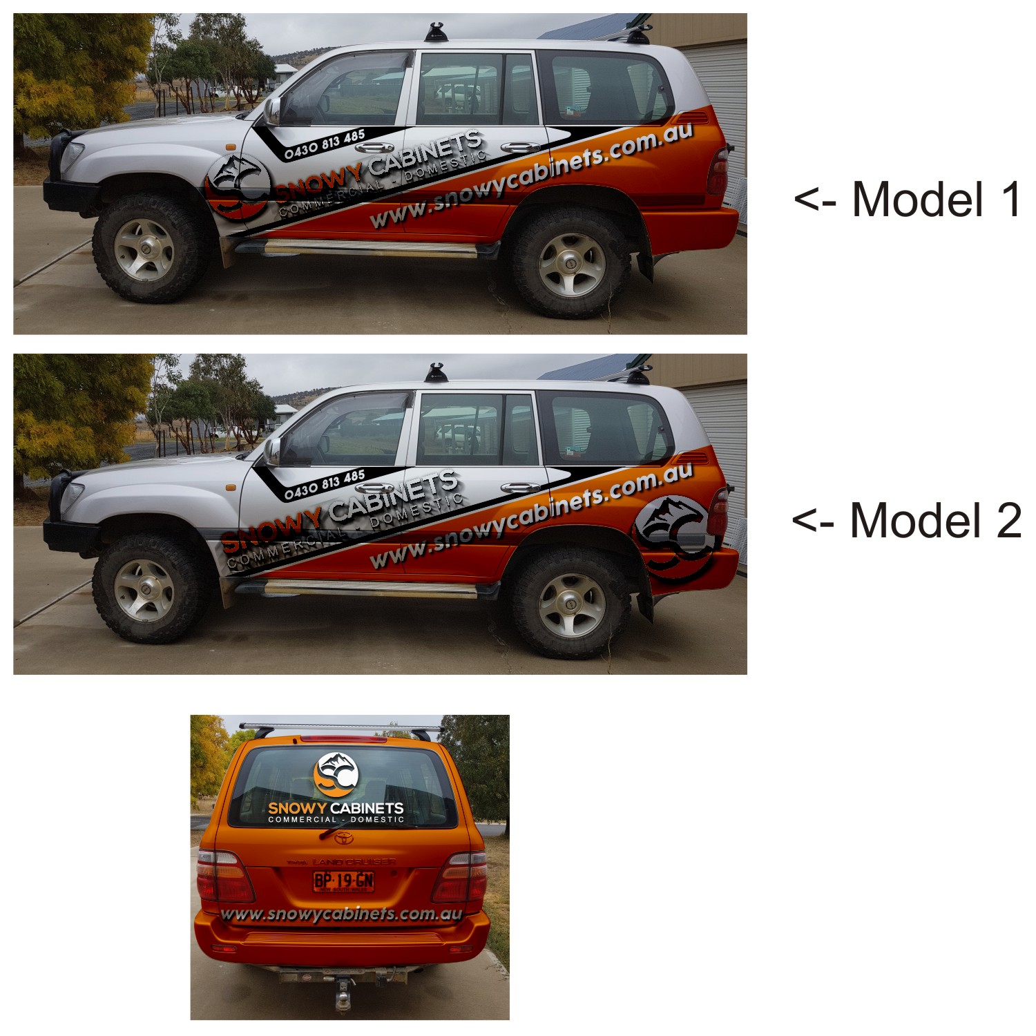 Car Wrap Design by DG+ for Snowy Cabinets | Design #17899581