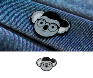 Hipster Koala vector graphic for basecap and beanie embroidery * | Mascot Design by Anekaa