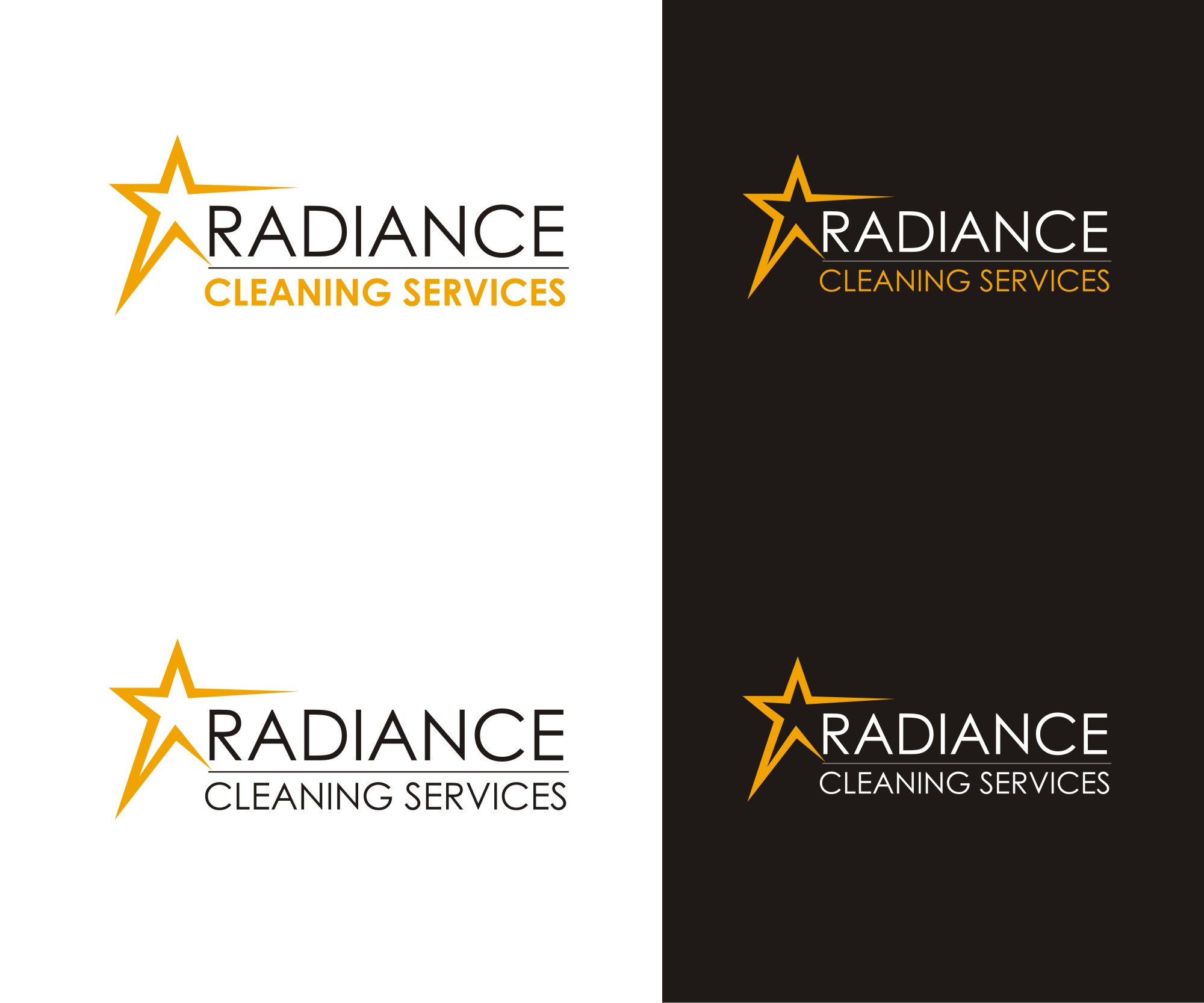 Logo Design by Falguni for Radiance Cleaning Services | Design #22847395