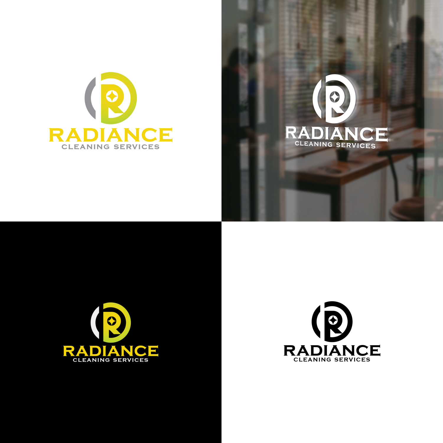 Logo Design by Maxo-Biz for Radiance Cleaning Services | Design #22779538
