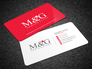 Business Card Design by Sandaruwan for M&G Immigration | Design #17899900