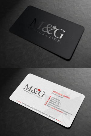 Visitenkarten-Design von INDIAN_Ashok für M&G Immigration | Design: #17901445