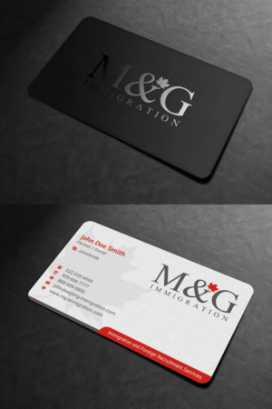 Visitenkarten-Design von INDIAN_Ashok für M&G Immigration | Design: #17901446