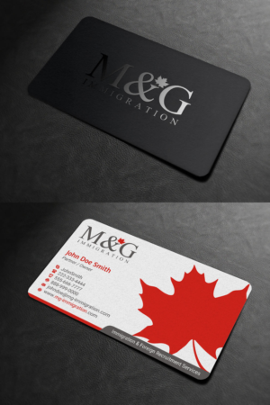 Visitenkarten-Design von INDIAN_Ashok für M&G Immigration | Design: #17901447