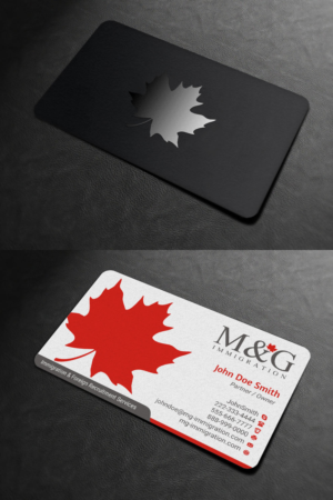 Design de Carte de Visite par INDIAN_Ashok pour M&G Immigration | Design : #17901458