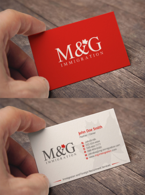 Design de Carte de Visite par INDIAN_Ashok pour M&G Immigration | Design : #17901463