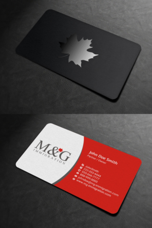 Design de Carte de Visite par INDIAN_Ashok pour M&G Immigration | Design : #17901464