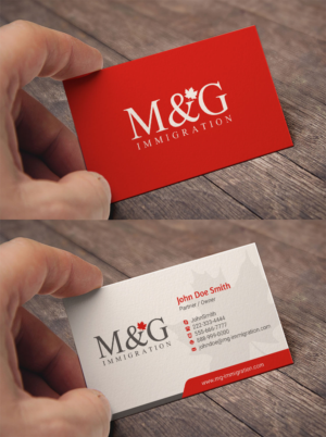 Design de Carte de Visite par INDIAN_Ashok pour M&G Immigration | Design : #17901468