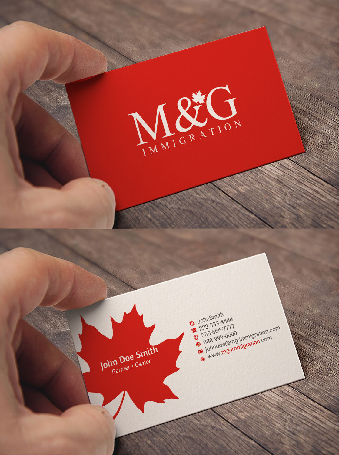 Visitenkarten-Design von INDIAN_Ashok für M&G Immigration | Design #17901471
