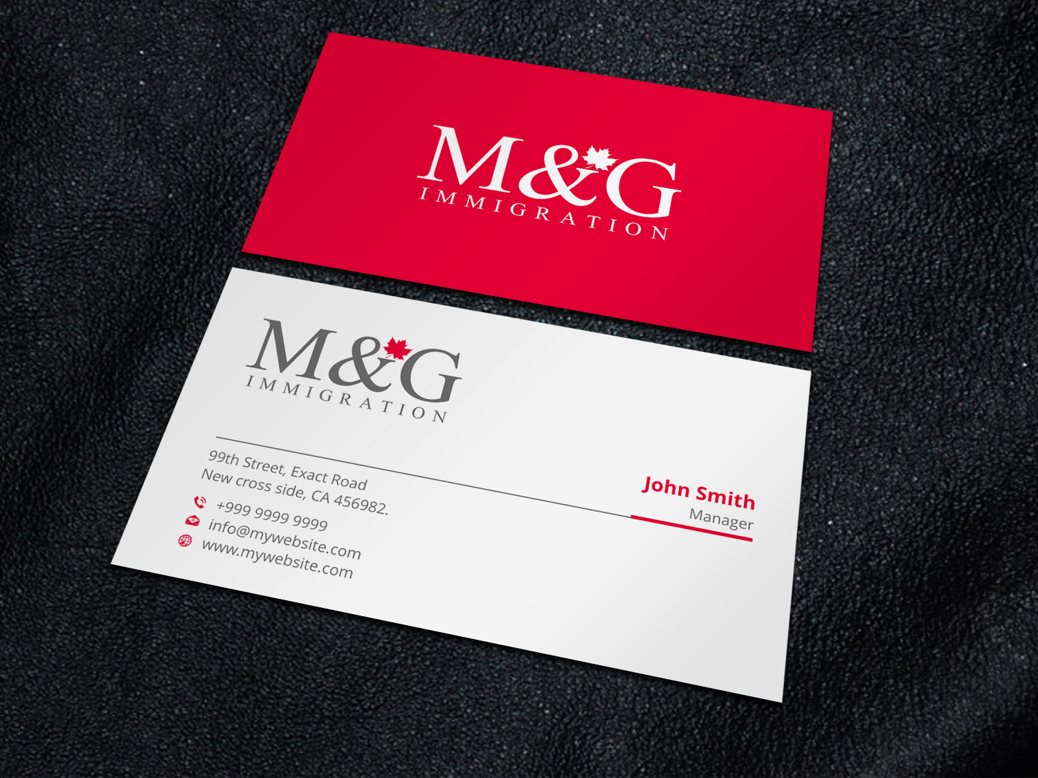 Business Card Design by Xpert for M&G Immigration | Design #17899762